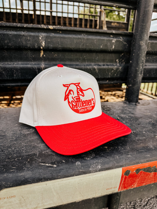 Cattlemen's Hat - natural/ Red