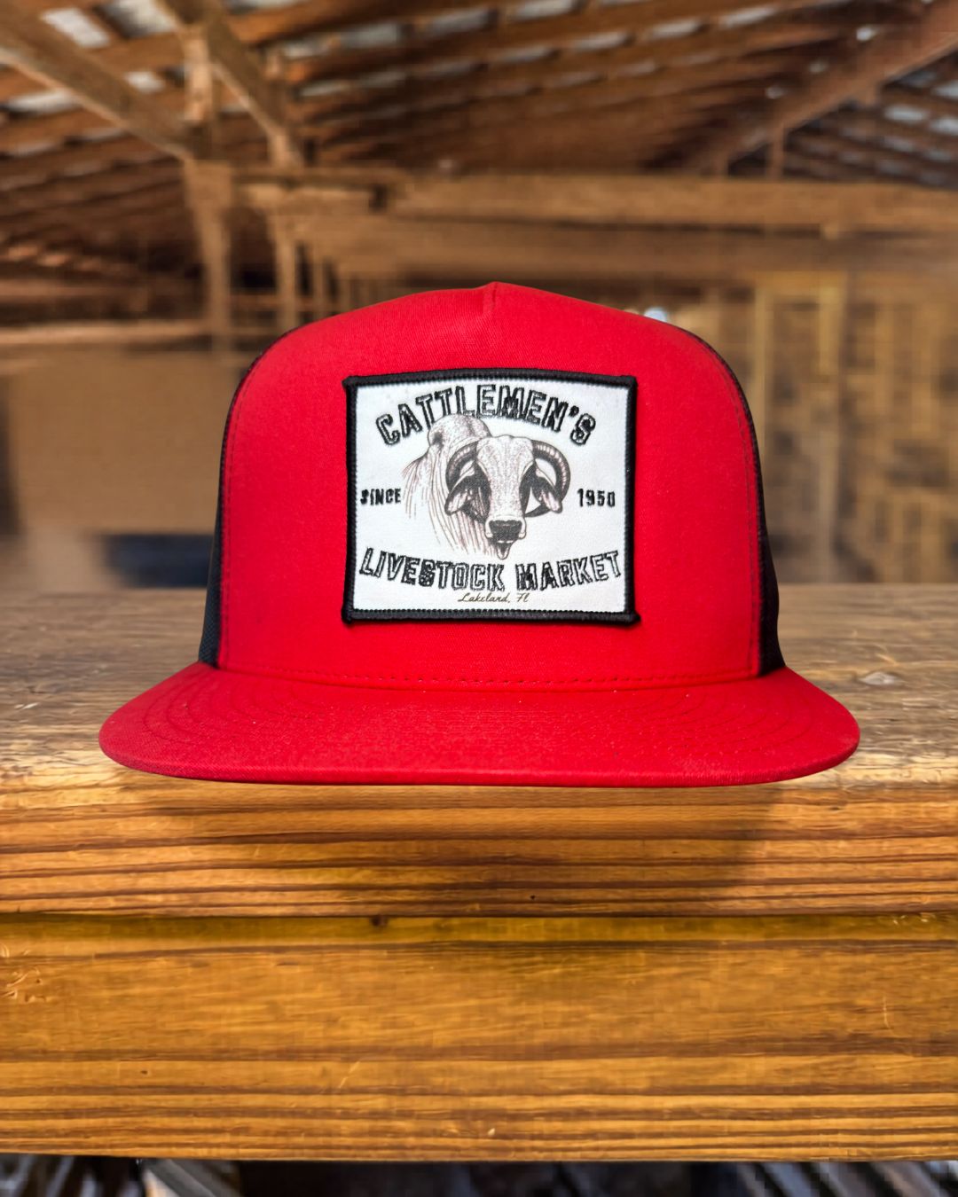 Cattlemen's Patch Hats - Red & Black
