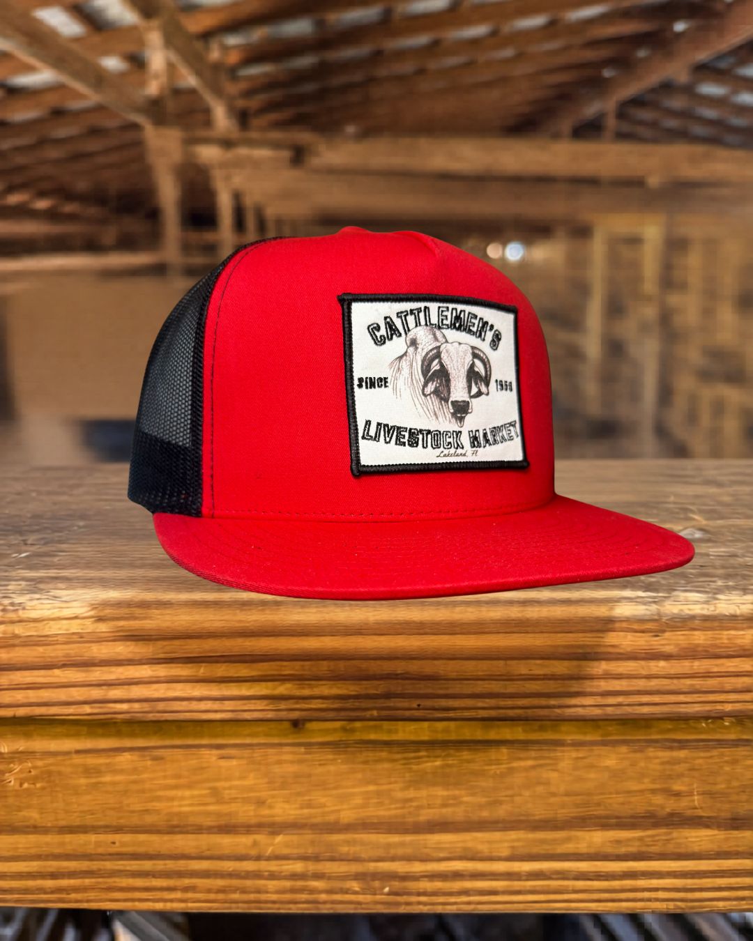 Cattlemen's Patch Hats - Red & Black