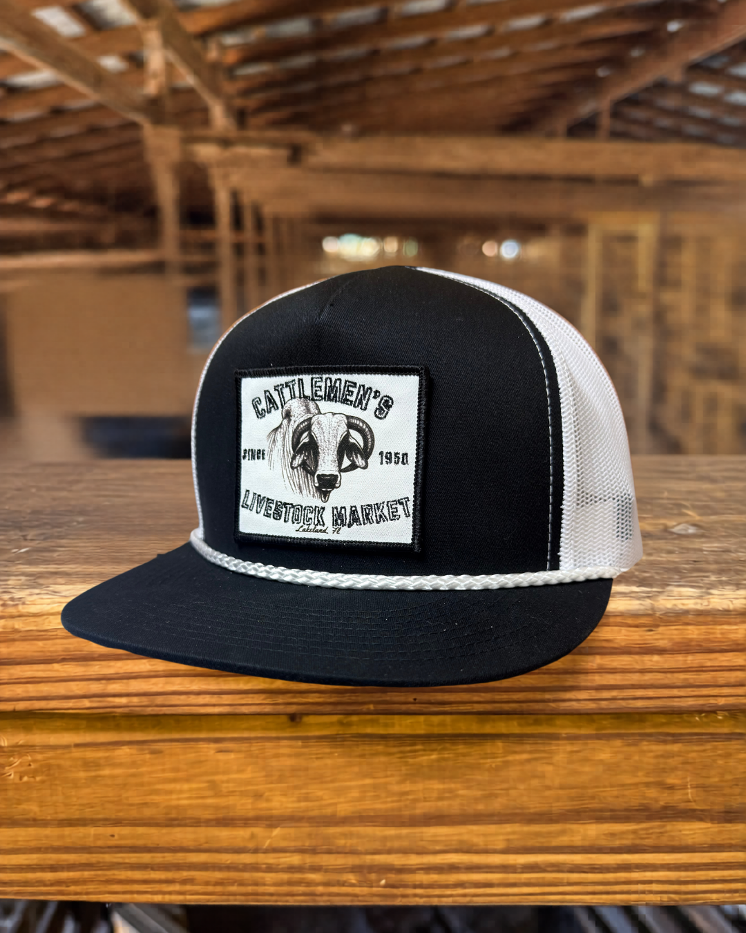Cattlemen's Patch Hats - Black & White