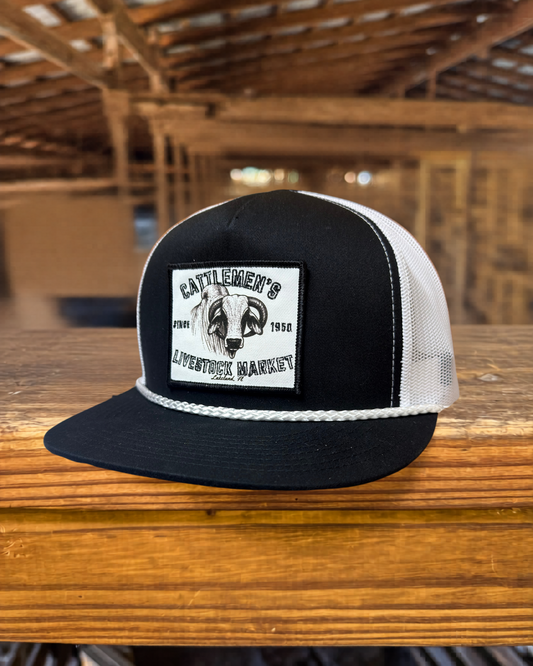 Cattlemen's Patch Hats - Black & White