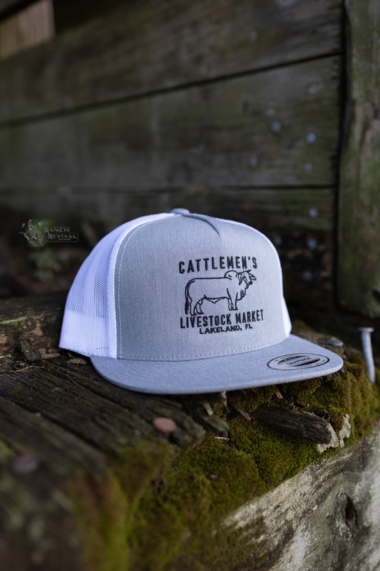 Cattlemen's Old School Logo Hat - Heather Gray