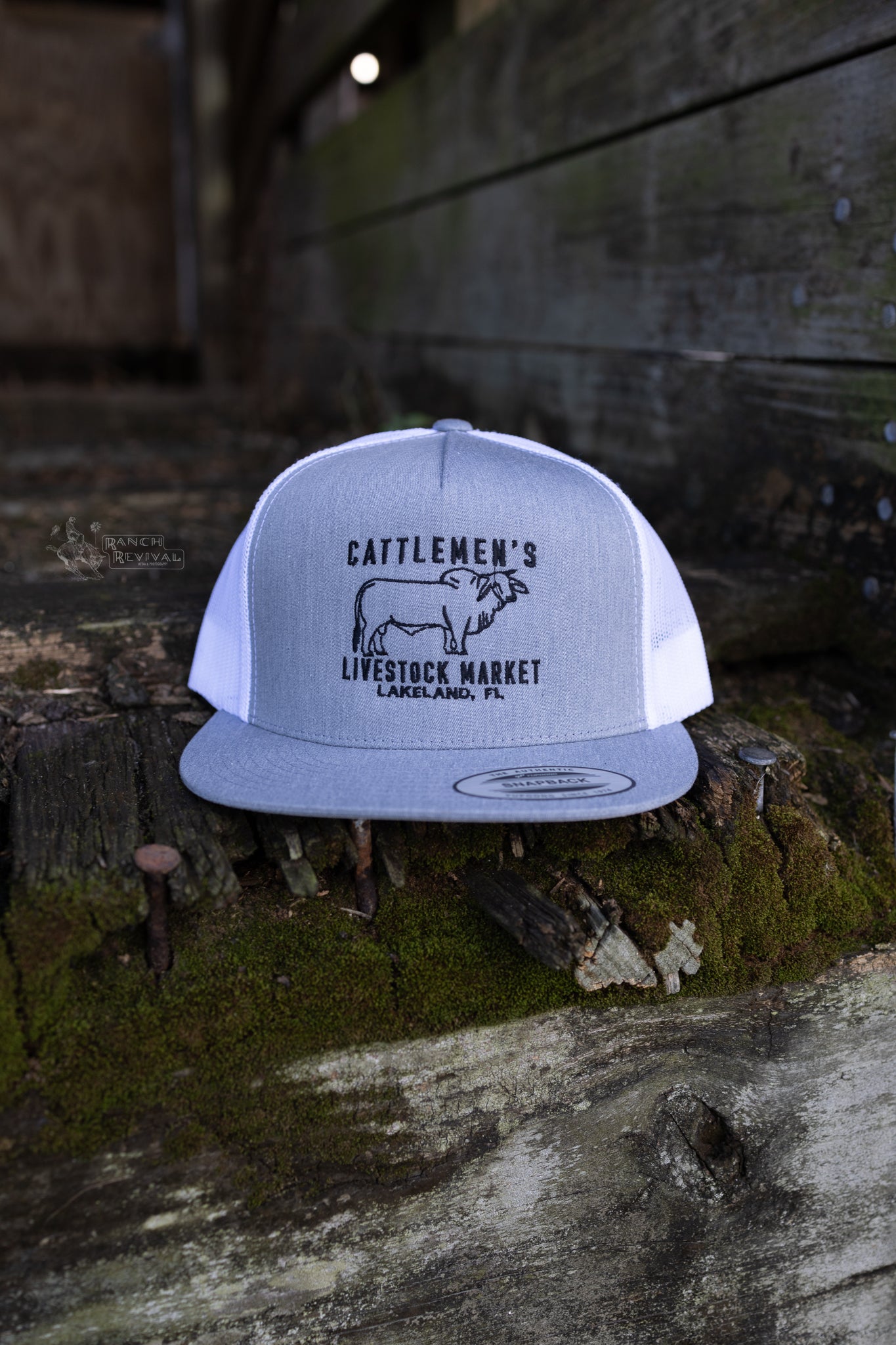 Cattlemen's Old School Logo Hat - Heather Gray