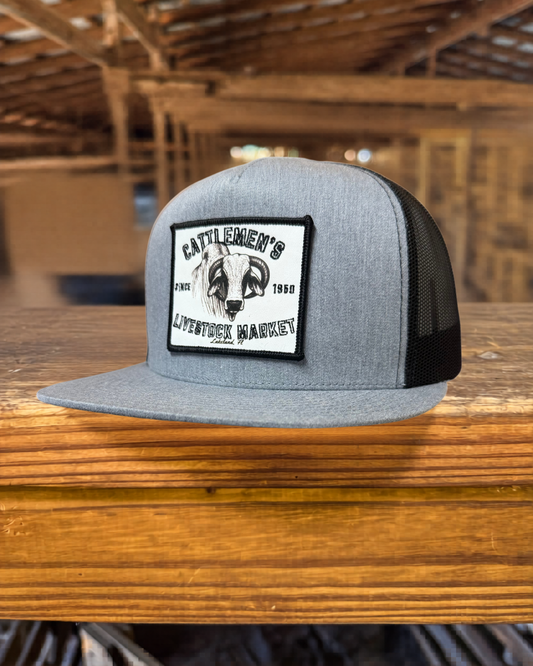 The Cattlemen's Patch Hats - Heather Gray & Black