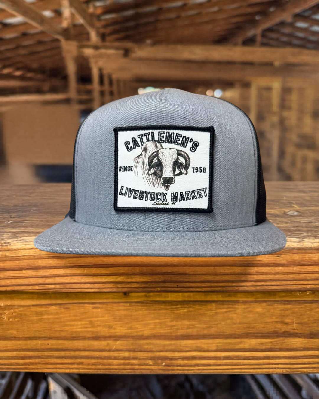 The Cattlemen's Patch Hats - Heather Gray & Black