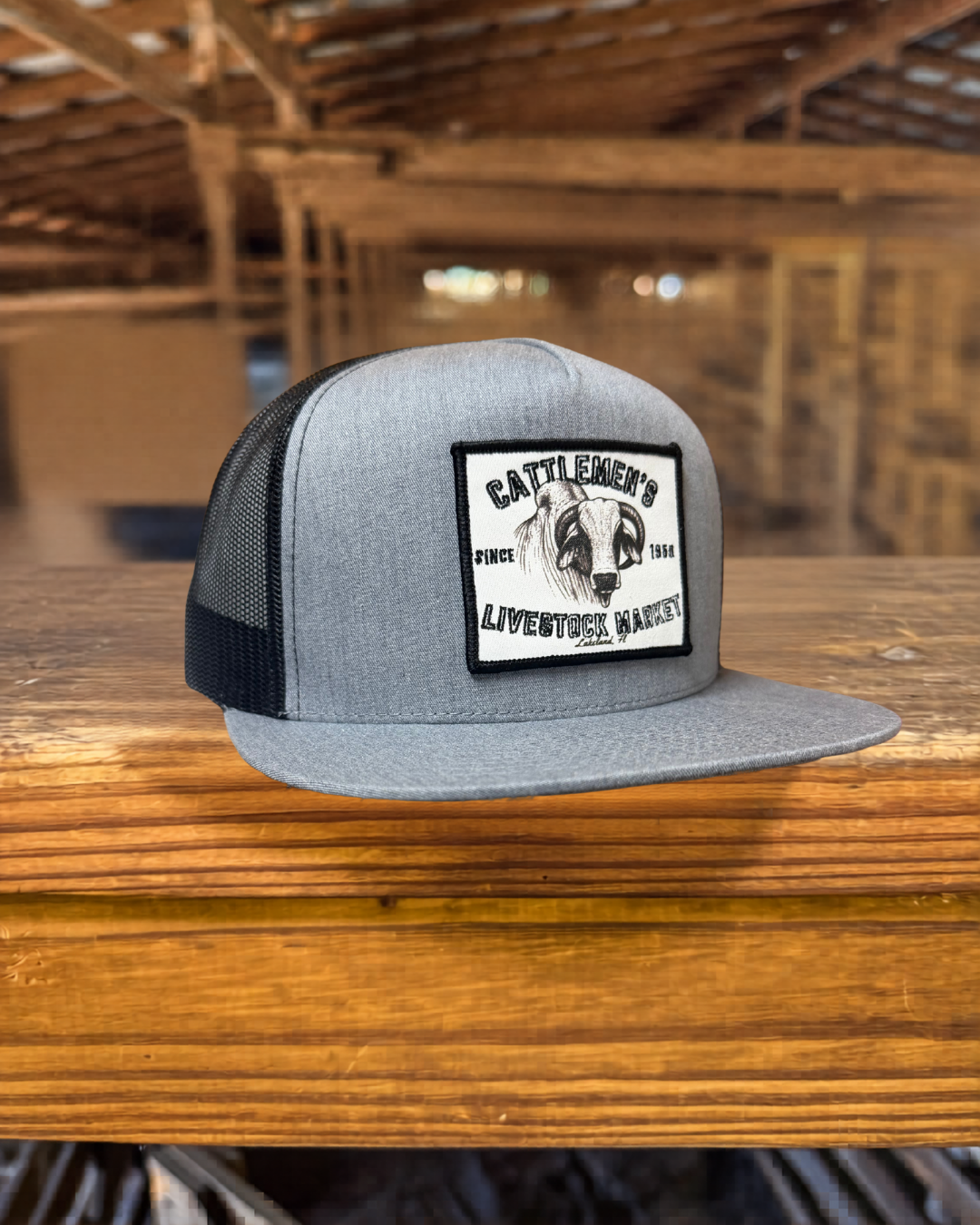 The Cattlemen's Patch Hats - Heather Gray & Black