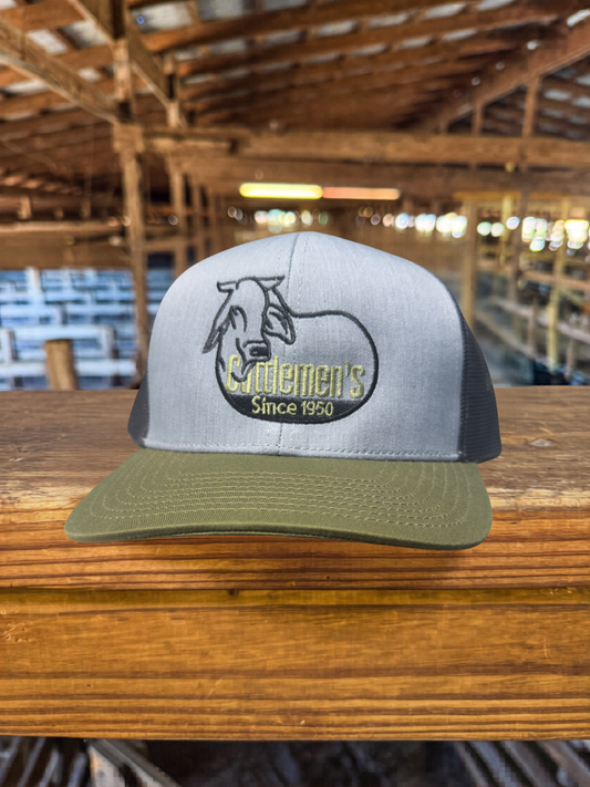 Cattlemen's Hat - Olive & Gray (