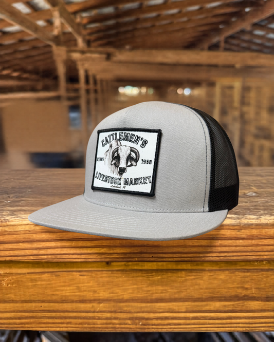 The Cattlemen's Patch Hats - Silver & Black