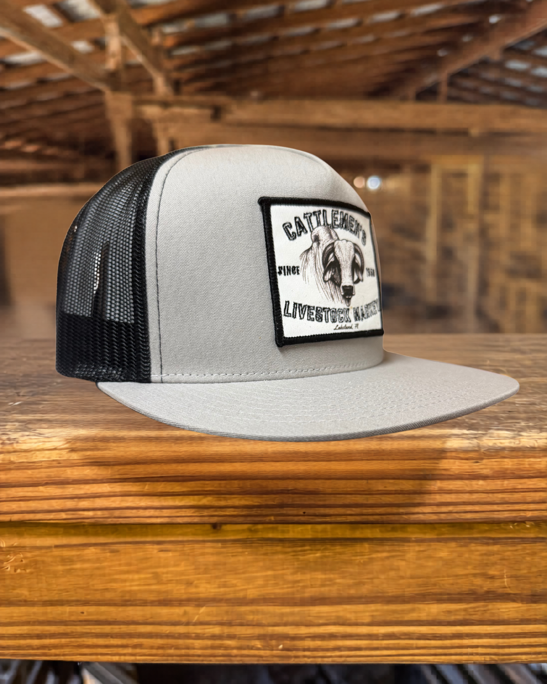 The Cattlemen's Patch Hats - Silver & Black