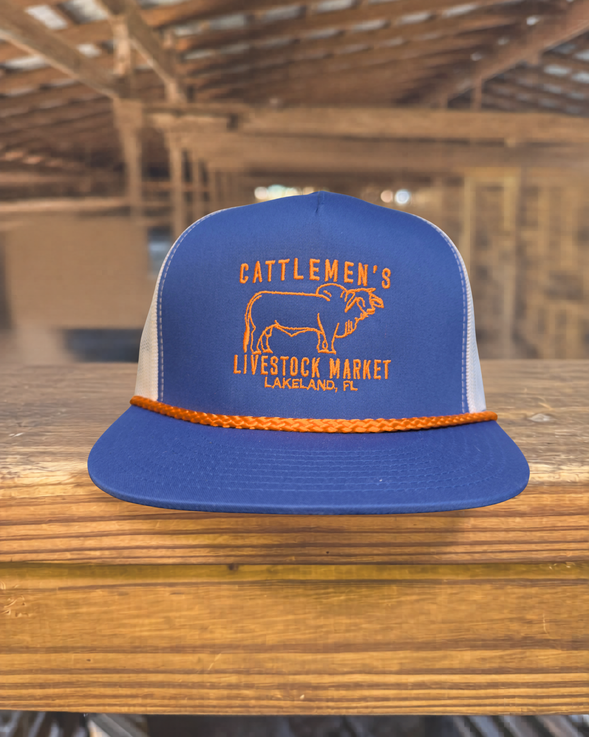 Cattlemen's Old School Logo Hat - UF Orange & Blue